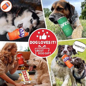 Jouets en peluche pour chiens, design personnalisé de canette de soda, nouveaux jouets couineurs pour animaux de compagnie - Product Image 3
