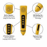 Stylo de lecture interactif personnalisable en plusieurs langues pour enfants, livre sonore, livre audio parlant
