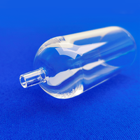 Tube de quartz personnalisé à fond semi-circulaire et fond rond