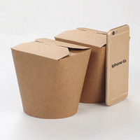 Boîtes à nouilles en papier à fond rond personnalisées KaiLai, boîtes à pâtes en papier jetables