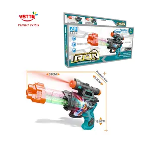 Factory Outlet Gun Toys Battery operated LED light sounds Cheap Electronic unique toy guns for boys