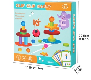 <span class=keywords><strong>Jeu</strong></span> de construction en bois avec pinces pour enfants de maternelle, puzzle éducatif précoce, <span class=keywords><strong>jeu</strong></span> de société familial, jouet de construction - Product Image 6