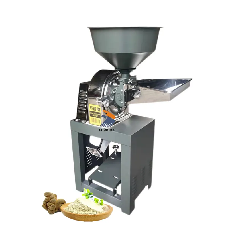 Industrial Grain Herb Grinder Stainless Steel Dry Food Pulverizer Spice Power Mill Grinding Milling Machine