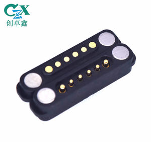 Магнитный разъем Pogo Pin с изгибом, 2 контакта, шаг 2,54 мм, 2,5 мм, 5А, высокомощный магнитный разъем Pogo Pin - Product Image 6