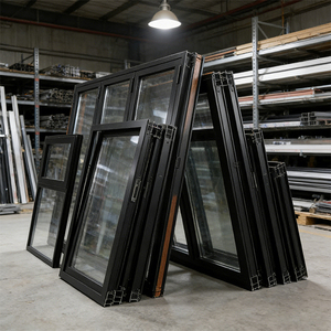 Fenêtre coulissante en aluminium à rupture de pont thermique Sanjing, double vitrage avec gaz argon pour une efficacité énergétique supérieure - Product Image 1