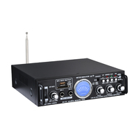   Ses Güç Amplifikatörü VU Metre USB SD FM Radyo Mikrofon Bas Tiz Kontrolü Ev Karaoke Hoparlör Amfisi Fabrika Kendi Yapımı