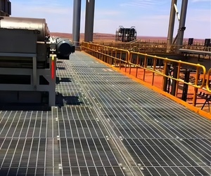 Plate-forme <span class=keywords><strong>amovible</strong></span> personnalisée pour plancher Grille en acier clôture Grille en acier galvanisé Matériaux de construction en métal - Product Image 5