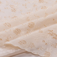 Jieiu — Plaid de Table en dentelle dorée, motif Floral pur, transparent, avec feuilles