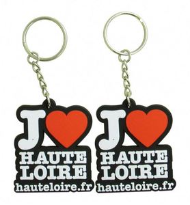 Porte-clés personnalisé en PVC souple / Porte-clés en caoutchouc souple / Porte-clés en silicone 2D/3D en caoutchouc PVC avec votre logo et nom - Product Image 3