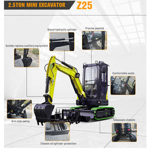 Excavator Mini Crawler Cina, Ukuran Mikro, untuk Dijual, Dilengkapi Aksesoris, Kapasitas 1,5 Ton, 1 Ton, 2 Ton, 3,5 Ton, Harga Excavator Mini - Product Image 4