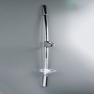 <span class=keywords><strong>Barre</strong></span> coulissante <span class=keywords><strong>de</strong></span> <span class=keywords><strong>douche</strong></span> à main en acier inoxydable avec support réglable chromé avec porte-savon transparent - Product Image 3