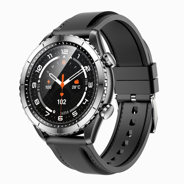 1.43 Inch AMOLED Screen Smart Watch 360° Linkage Rotation IP68 Waterproof BT Call Chronograph Silica Gel Fitness Smart Watch