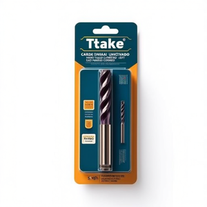 Foret universel en carbure Ttake Ta1004, revêtement Nano TiAlN, forets en carbure 5xD - Product Image 2