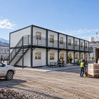 Vente directe usine – Nouvelle maisonnette modulaire préfabriquée de 14 m² pour cantine de personnel en Europe avec toilettes