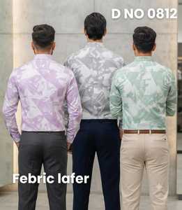 Camisas LAFAR para Hombre con el Último Estampado Geométrico Abstracto en Colores Pastel, Manga Larga, Cierre de Botones, Ropa Casual Moderna - Product Image 4