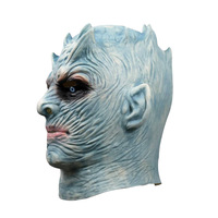 Masque en latex réaliste du Roi de la Nuit, masque intégral du Marcheur Blanc, accessoire de costume pour Halloween et soirées cosplay