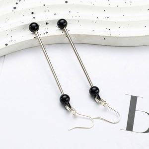 Boucles d'oreilles artisanales perlées pour femmes, design long et tombant, légères, bijoux de luxe personnalisés, cadeau - Product Image 2