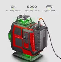 Ensemble d'outils de niveaux laser professionnels de qualité industrielle à 16 lignes avec chargeur de batterie 360. Ensemble d'outils de nivellement automatique à pendule de haute précision