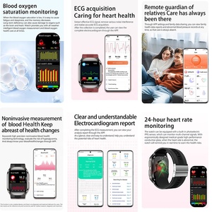 Neue S17 Airbag-Pumpe EKG Smartwatch mit Airbag, Reloj Inteligente, SpO2 und Blutdruck-Gesundheitsüberwachung - Product Image 4