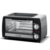 Four électrique 10L750W Mini four à pizza avec plaque de cuisson sur le four supérieur électrique