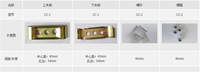 Attaches de fixation pour roulettes pivotantes de type plaque de 3/4/5 pouces, en acier, petites et grandes tailles
