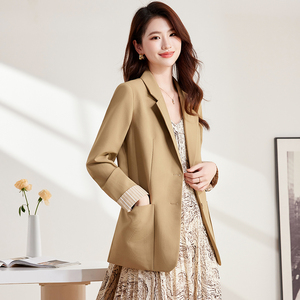 Nuevo Diseño de <span class=keywords><strong>Blazer</strong></span> Casual para <span class=keywords><strong>Mujer</strong></span>, Cómodo, Lavable, Antidecoloración, con un Solo Botón, Elegante - Product Image 6
