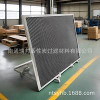 Filter Udara Industri Tipe Pelat G4 Spons Efek Primer Pengolahan Limbah Rangka Aluminium Baru Ukuran Dapat Disesuaikan filter udara