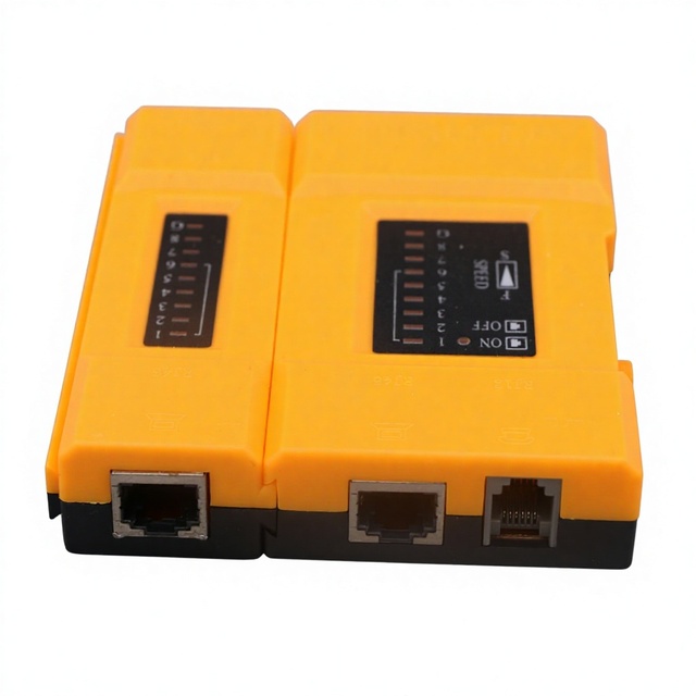 Adjustable Speed RJ45 RJ11 LAN Cable Tester Handheld Ethernet Network Cable Testing Device