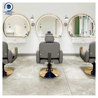 Optima Miroir de coiffure à LED Miroir pleine longueur haute définition pour salons de coiffure Miroir de coiffure professionnel Design minimaliste