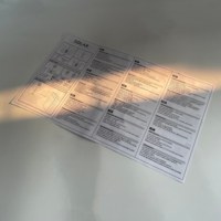 Impression personnalisée recto verso de menus pliants, dépliants, brochures, livrets, manuels d'instructions et prospectus en carton couché A5 A6 avec logo