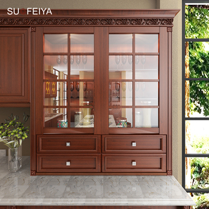 Sofeyia tùy chỉnh tỉnh nhà bếp phong cách Anh Đào rắn gỗ mỹ tủ bếp đảo lớn bao gồm bồn rửa backsplash - Product Image 2