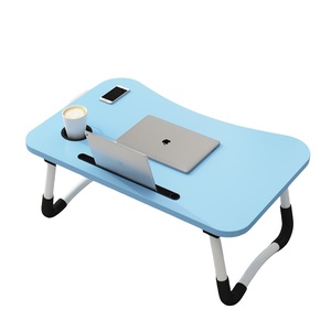 Cama y mesa integradas Escritorio de computadora portátil perezoso plegable simple para el hogar Dormitorio Puesto de computadora pequeño - Product Image 3