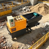 Machine à projeter du mortier électrique intelligente avec système de contrôle avancé pour les travaux professionnels de plâtrage mural