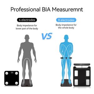 Intelligente Bmi 8 punti di contatto elettrodi Bia grasso corporeo scala intelligente per il peso del corpo scala con 8 elettrodi - Product Image 2