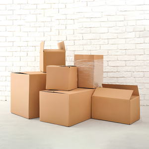 100 pezzi pronti <span class=keywords><strong>per</strong></span> la spedizione di cartone ondulato marrone forte in movimento scatole di spedizione in cartone ondulato senza LOGO - Product Image 6