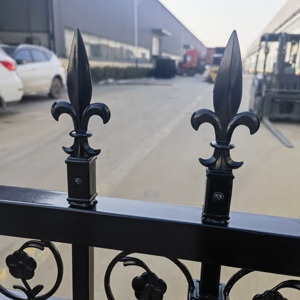 Hoa trang trí và kim cương Top điều chỉnh nhúng nóng mạ kẽm với bột tráng vườn hàng rào cho coutryard - Product Image 1