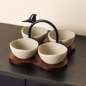 Assiette à fruits irrégulière de style rétro vintage, plat à collation, vaisselle décorative de luxe pour table de mariage, <span class=keywords><strong>service</strong></span> haut de gamme pour salon de thé, dessert de fête - Product Image 2