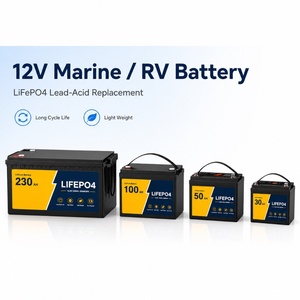 Batterie LiFePO4 12,8 V 50 Ah à décharge profonde pour camping-car, camping et stockage solaire avec BMS - Product Image 1