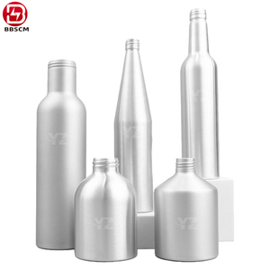 Botella de Aluminio de 100ml 200ml 250ml 350ml 500ml 1000ml con Tapa Metálica Plateada - Product Image 1