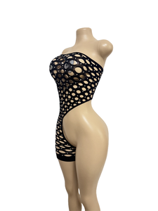 Bar vêtements vie nocturne à la main Point diamant brillant bustier tubulaire jambe unique strass décapant tenue Dancewear exotique - Product Image 5