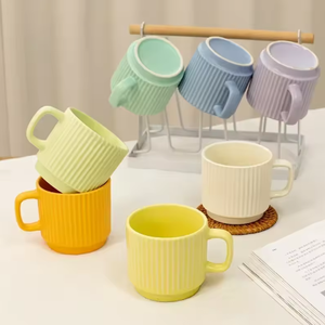 Taza de Café de Cerámica de 260 ml, Apta para Microondas y Lavavajillas, con Logotipo Personalizado, Moderna, para Oficina, a Buen Precio - Product Image 1