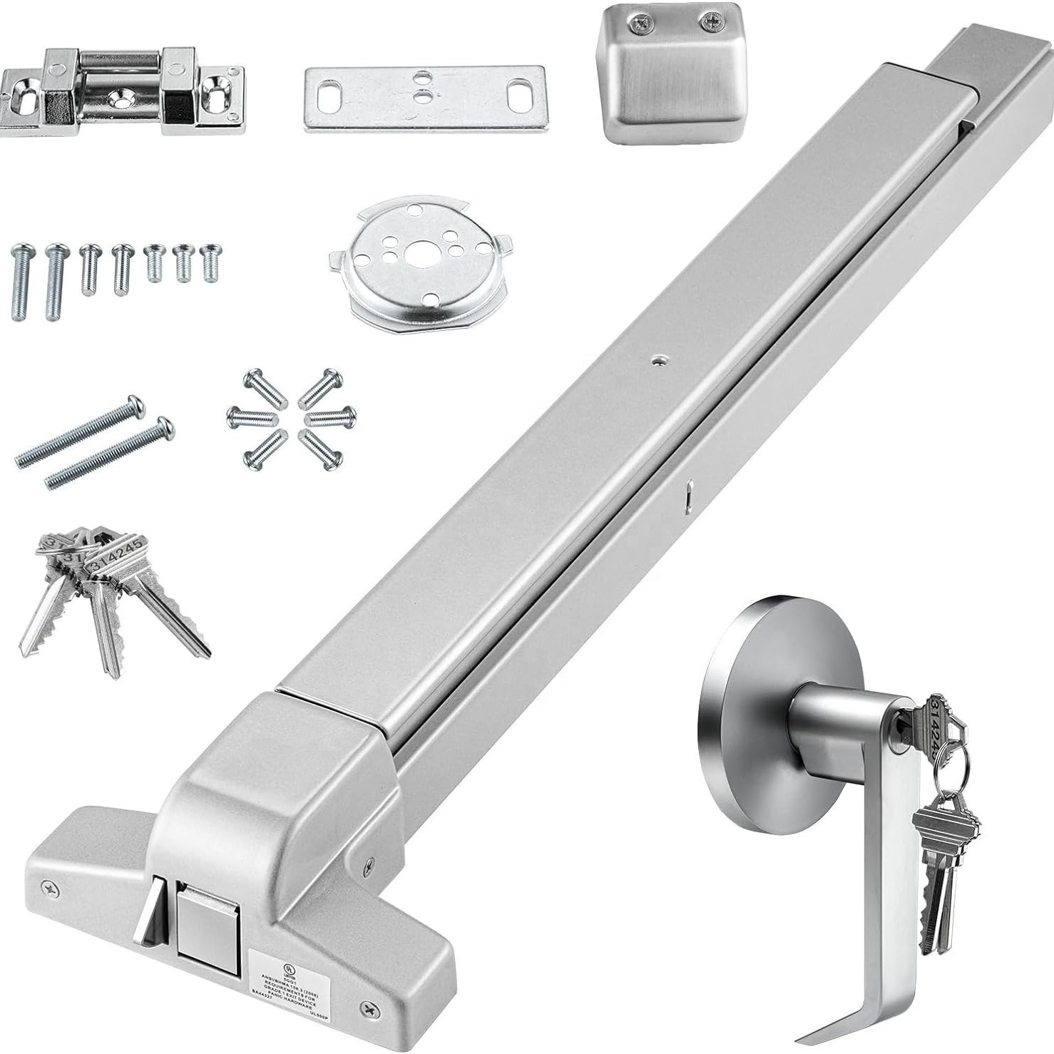 Single Lever Rim Lock Jimmy Proof Deadbolt Lock - Single Cylinder Gold Finish Rim Lock For ...