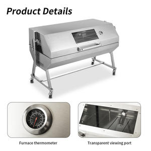 Tùy chỉnh lớn thép không gỉ nhổ rang xay than <span class=keywords><strong>Rotisserie</strong></span> BBQ nướng với 85kg động cơ - Product Image 3