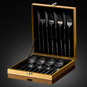 Lot de 16 couverts de luxe en acier inoxydable CXT012 – Couteau, fourchette, cuillère – Idéal pour les dîners et cadeaux - Product Image 4