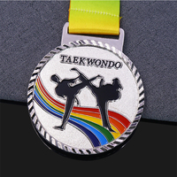 Personnalisé 2D 3D Métal Prix En Alliage De Zinc Kung Fu Boxe WKF BJJ Jiu Jitsu Judo Lutte Karaté Médailles Personnalisées Internationales
