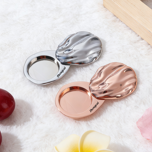 Luxury Solid Cologne Container Magnetic Solid Perfume Compact for Blush Essential Oils Face Cream Refillable