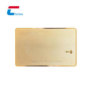 NTAG 216 RFID Carte de crédit en métal Carte de visite 24 k Métallique Nfc - Product Image 3