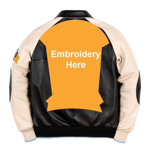 Mens PU Leather Bomber Jacket Turn down Collar Zipper Closure Front Regular Fit Autumn Style - Product Image 2