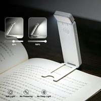 Lámpara de Lectura LED USB Blanca Personalizada, Moderna, Flexible, con Clip, Portátil, Recargable, Regulable, para Bebés/Niños