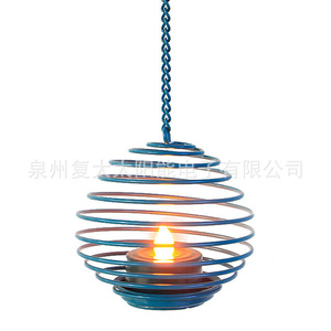 Lámpara Solar de Jardín, Lámpara Colgante de Alambre de Hierro con LED, Iluminación Decorativa para Exteriores - Product Image 1